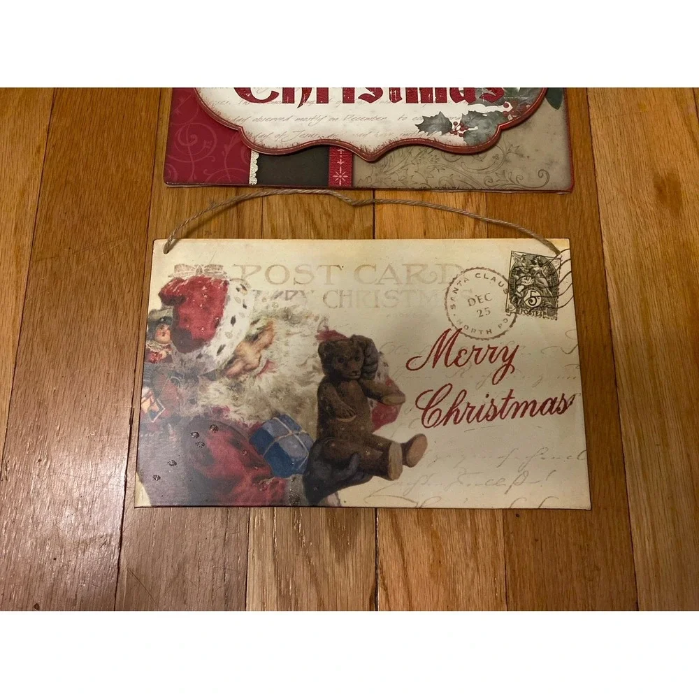 Merry‎ Christmas Tin Sign Decor